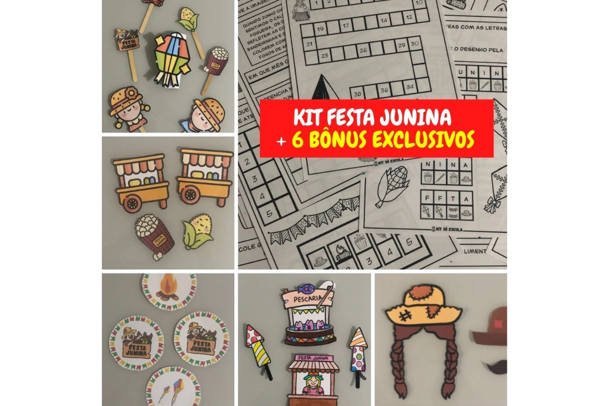 Festas Juninas para Imprimir - Atividades Educativas e Lúdicas