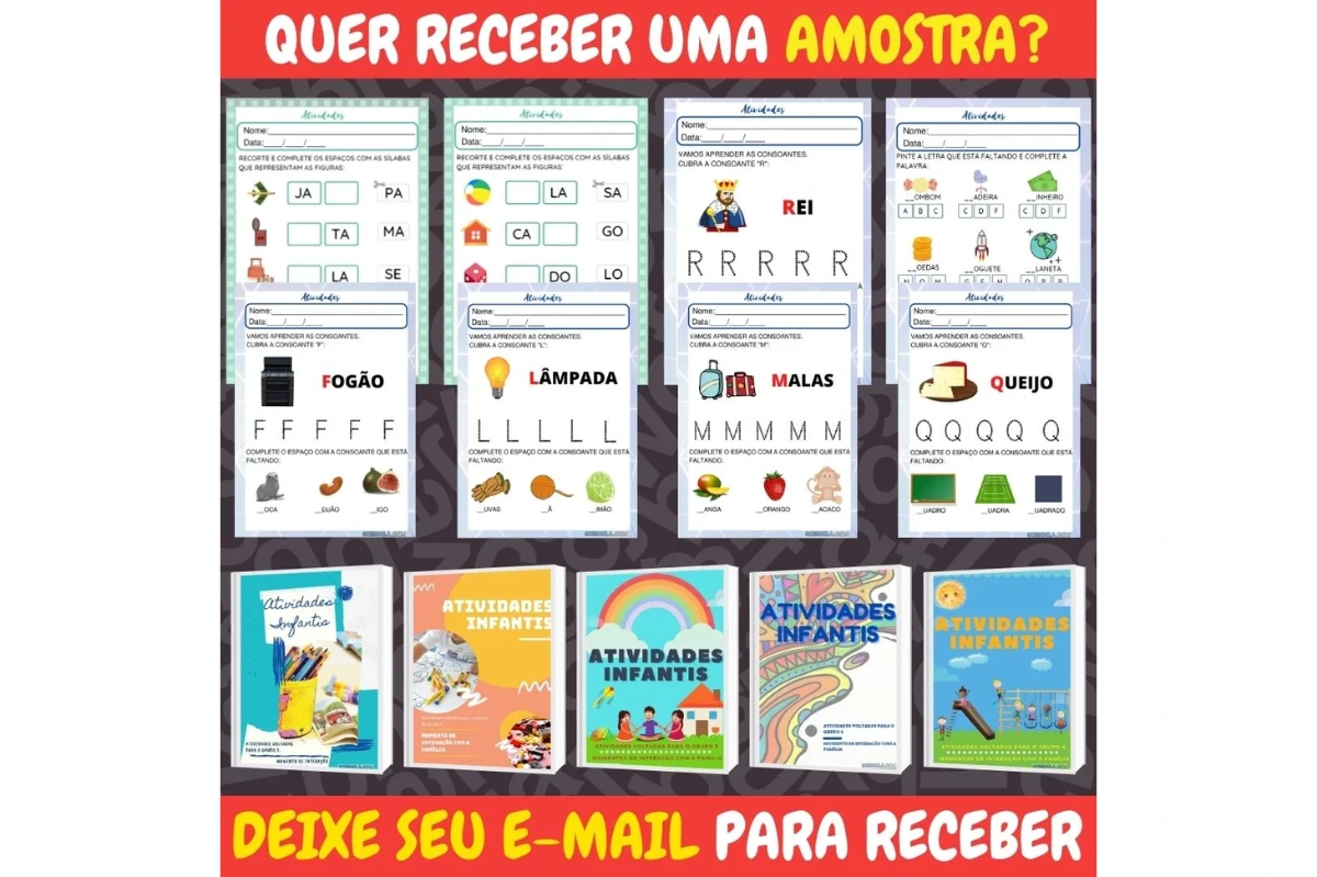 KIT SÓ ESCOLA INFANTIL-AMOSTRA.