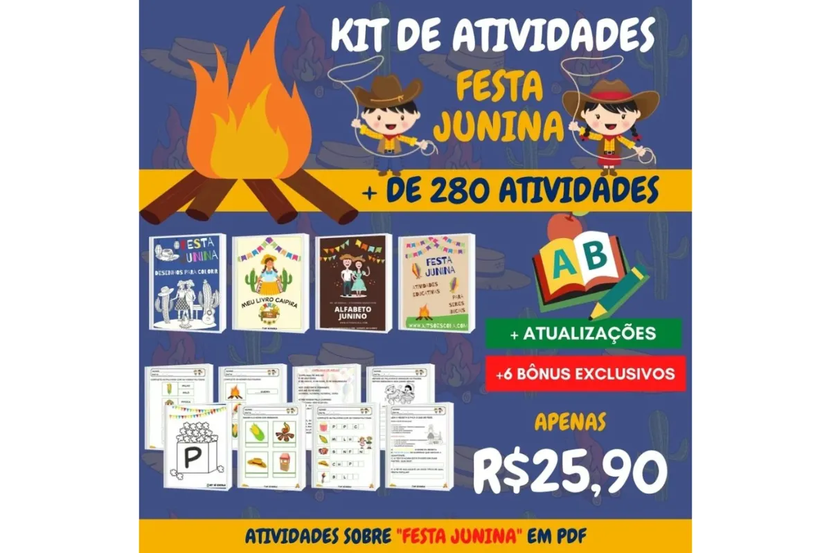 Kit de Atividades Festa Junina