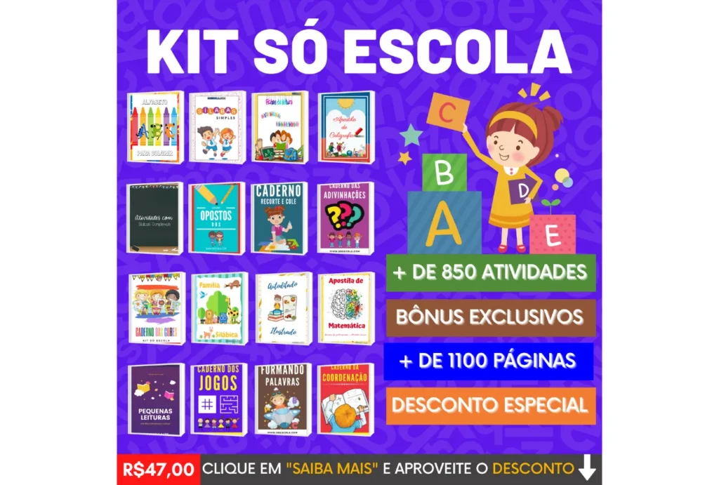 Coordenação, Motricidade, Caligrafia, Sílabas, Leitura, Escrita