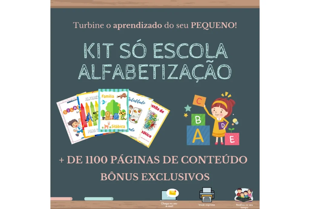 Alfabetização, Caligrafia, Sílabas, Leitura, Escrita.