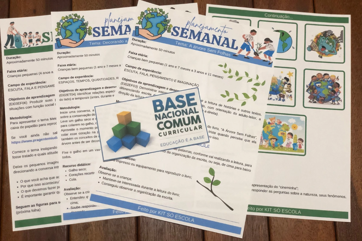 Planejamento Semanal - MEIO AMBIENTE